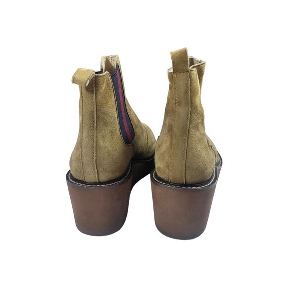 Cecelia New York Gemma Slip On Low Wedge Ankle Boots Nutella sz 7.5  NEW w/o box - Picture 5 of 10